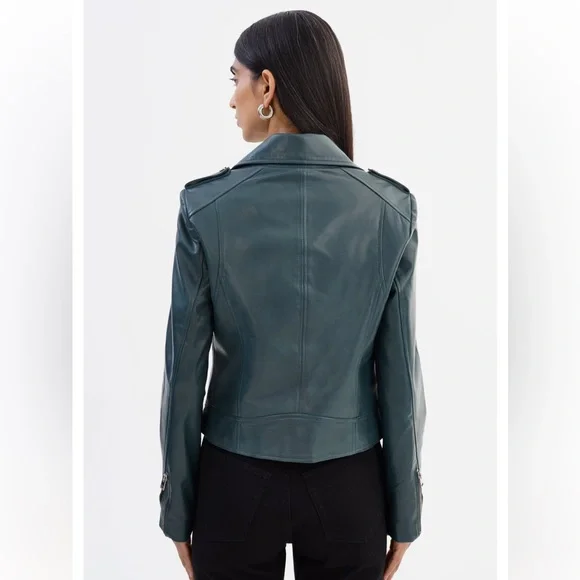 Lamarque Donna Iconic Leather Biker Jacket - Picture 6 of 11
